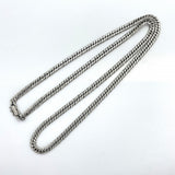 【5khe022】喜平 ネックレス Pt850 プラチナ 6面 ダブル 61.8cm 50.5g キヘイ【中古】メンズ レディース ユニセックス