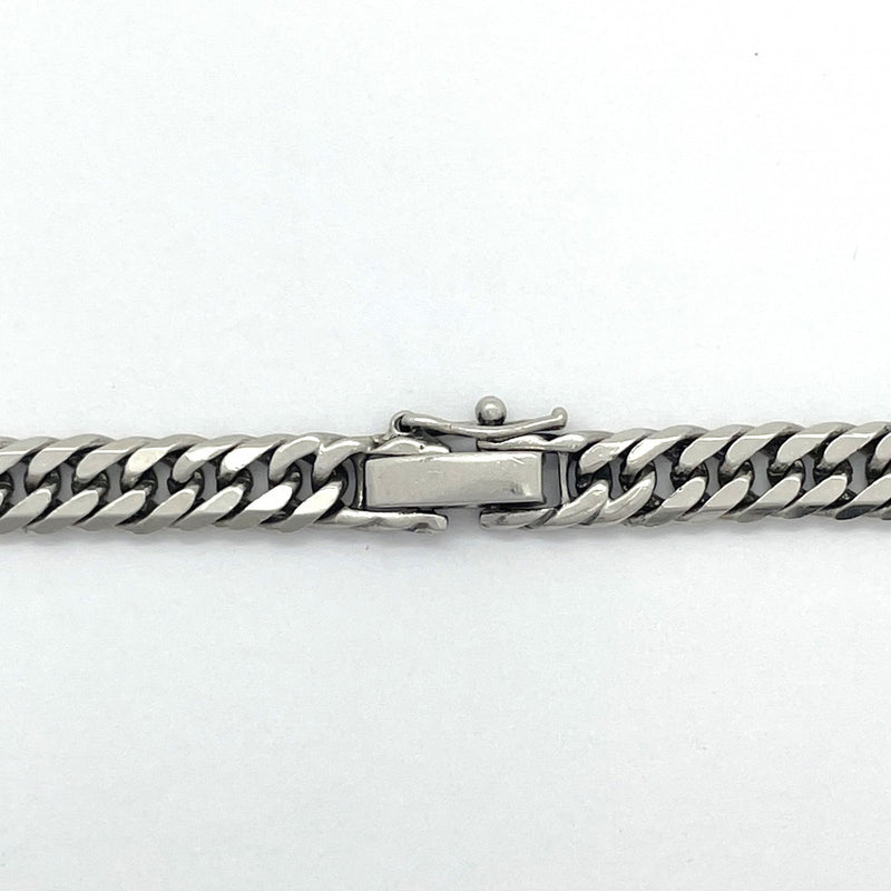 【5khe022】喜平 ネックレス Pt850 プラチナ 6面 ダブル 61.8cm 50.5g キヘイ【中古】メンズ レディース ユニセックス