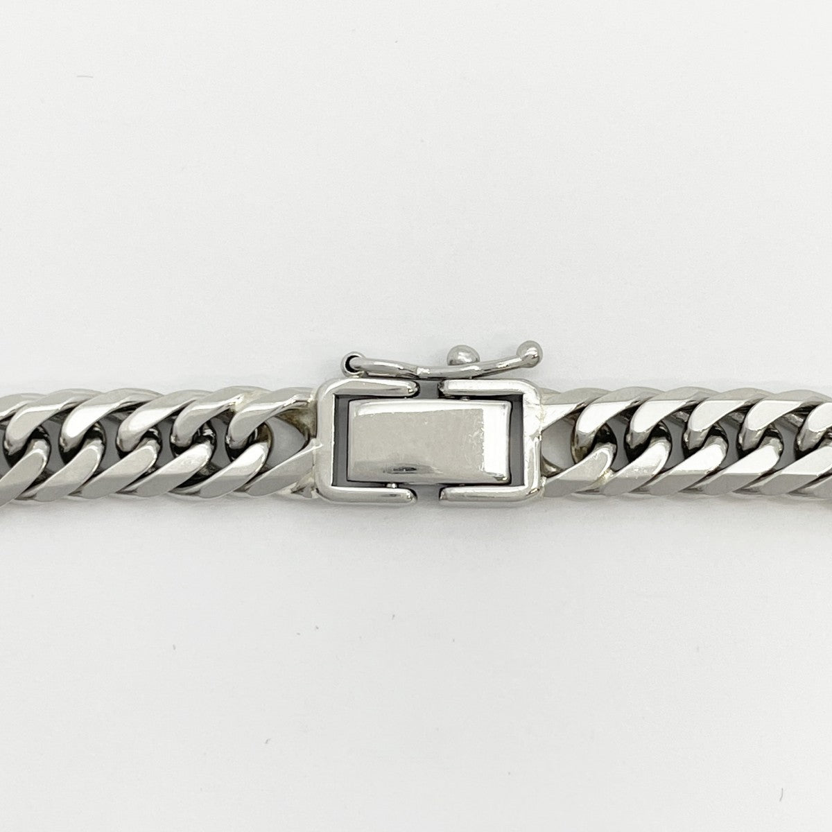 【5khf007】喜平 ブレスレット Pt850 プラチナ 6面 ダブル 19.5cm 28.5g キヘイ【中古】メンズ レディース ユニセックス
