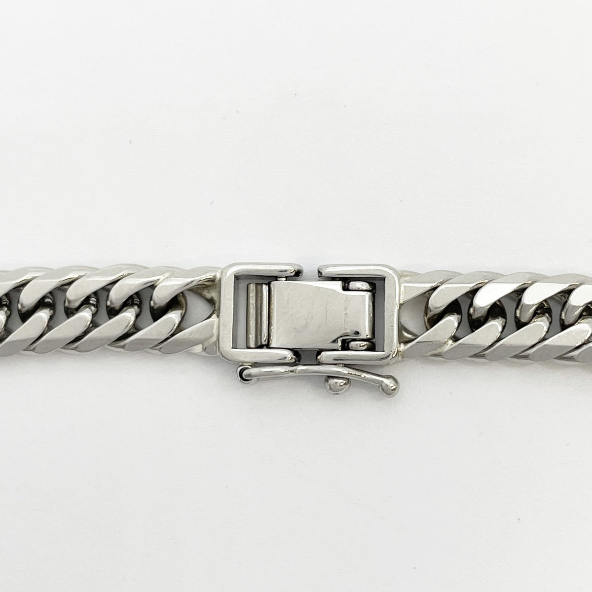 【5khf007】喜平 ブレスレット Pt850 プラチナ 6面 ダブル 19.5cm 28.5g キヘイ【中古】メンズ レディース ユニセックス