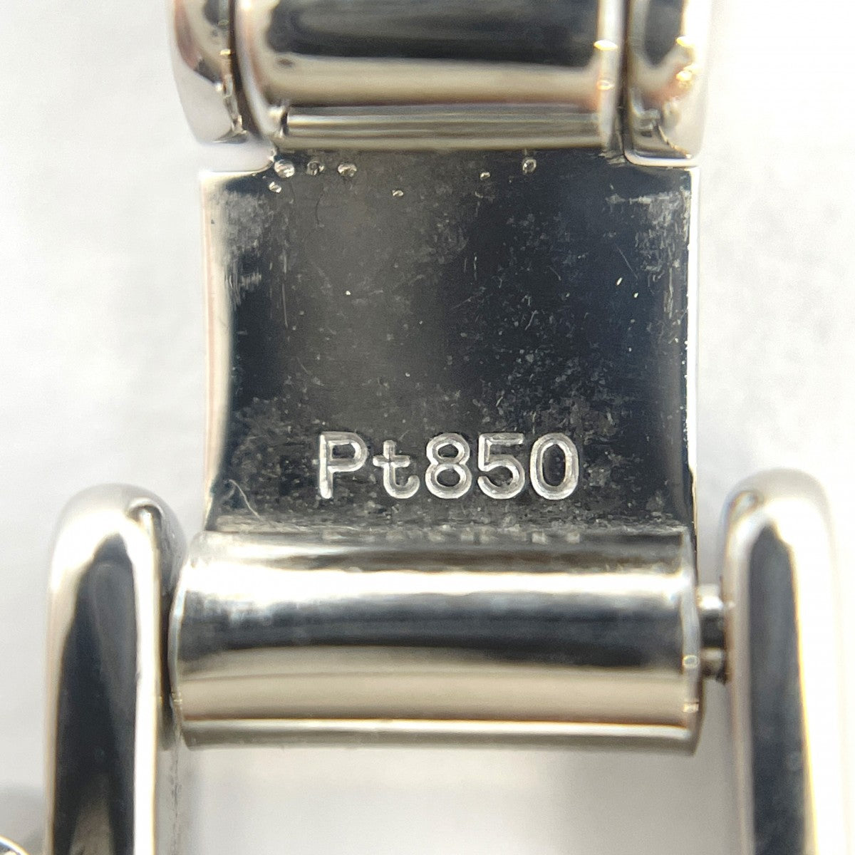 【5khf007】喜平 ブレスレット Pt850 プラチナ 6面 ダブル 19.5cm 28.5g キヘイ【中古】メンズ レディース ユニセックス