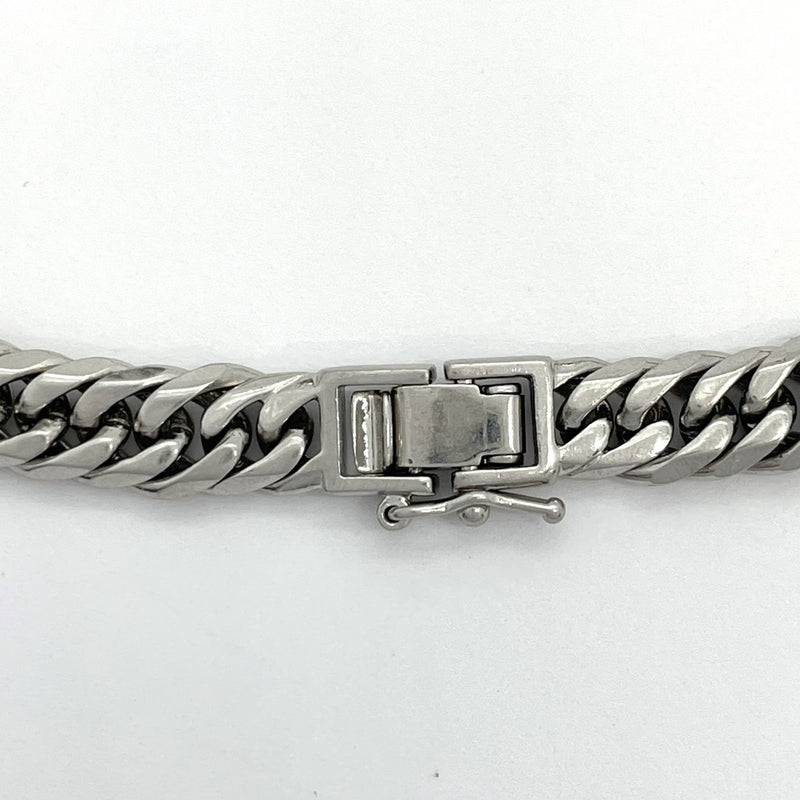 【5khf020】喜平 ブレスレット Pt850 プラチナ 6面 ダブル 18.7cm 30.6g キヘイ【中古】メンズ レディース ユニセックス