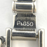 【5khf020】喜平 ブレスレット Pt850 プラチナ 6面 ダブル 18.7cm 30.6g キヘイ【中古】メンズ レディース ユニセックス