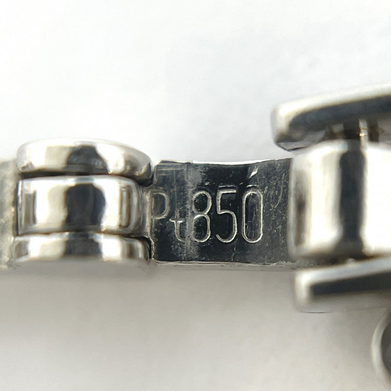 【5khf028】喜平 ブレスレット Pt850 プラチナ 2面 シングル 17.8cm 10.9g キヘイ【中古】メンズ レディース ユニセックス