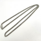 【5khf034】喜平 ネックレス Pt850 プラチナ 6面 ダブル 60.5cm 30.5g キヘイ【中古】メンズ レディース ユニセックス