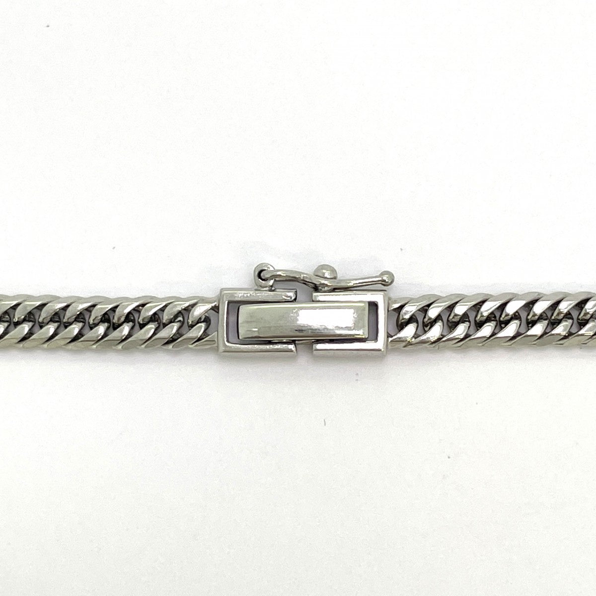 【5khf034】喜平 ネックレス Pt850 プラチナ 6面 ダブル 60.5cm 30.5g キヘイ【中古】メンズ レディース ユニセックス