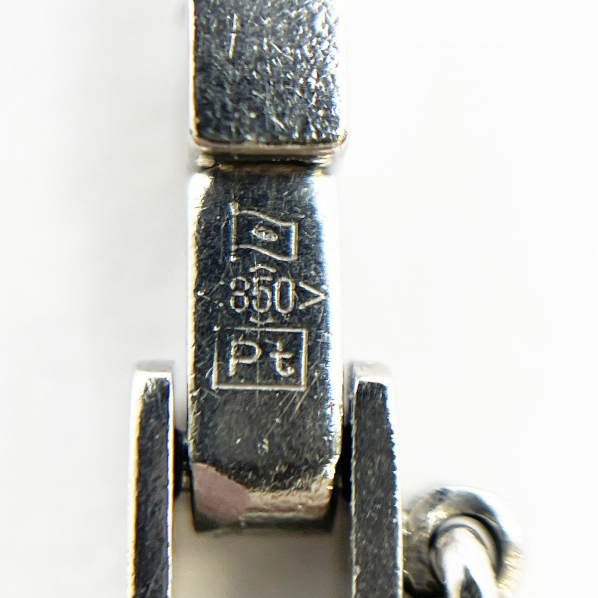 【5khf038】喜平 ネックレス Pt850 プラチナ 2面 シングル 52cm 32g キヘイ【中古】メンズ レディース ユニセックス