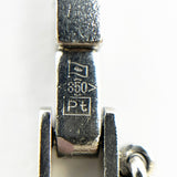 【5khf038】喜平 ネックレス Pt850 プラチナ 2面 シングル 52cm 32g キヘイ【中古】メンズ レディース ユニセックス