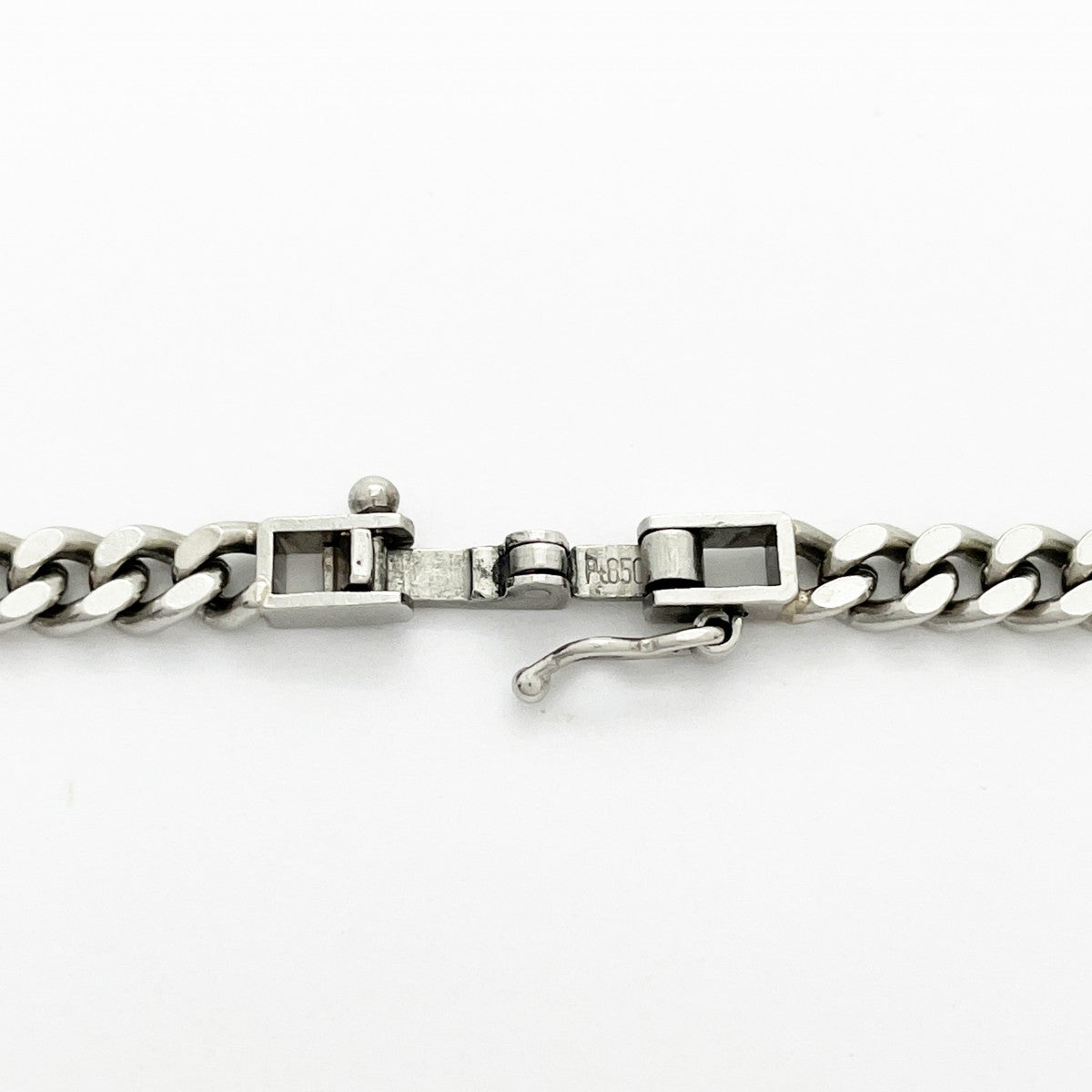【5khf038】喜平 ネックレス Pt850 プラチナ 2面 シングル 52cm 32g キヘイ【中古】メンズ レディース ユニセックス