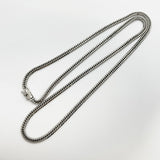 【5khf054】喜平 ネックレス Pt850 プラチナ 6面 ダブル 60.9cm 30.9g キヘイ【中古】メンズ レディース ユニセックス