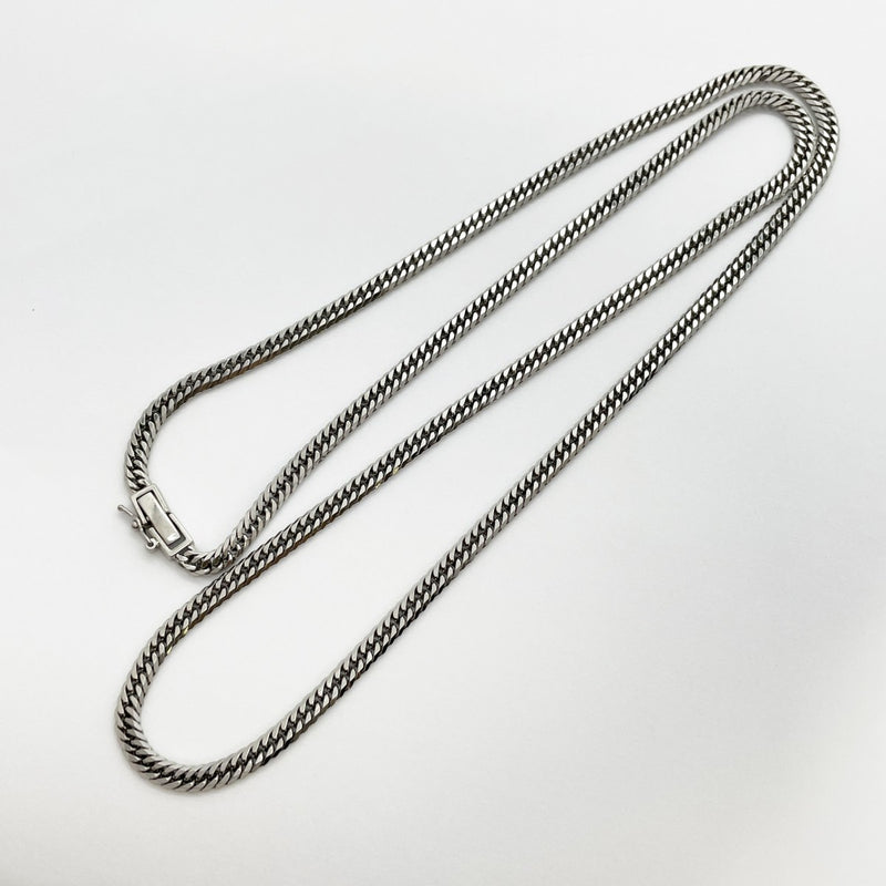 【5khf054】喜平 ネックレス Pt850 プラチナ 6面 ダブル 60.9cm 30.9g キヘイ【中古】メンズ レディース ユニセックス