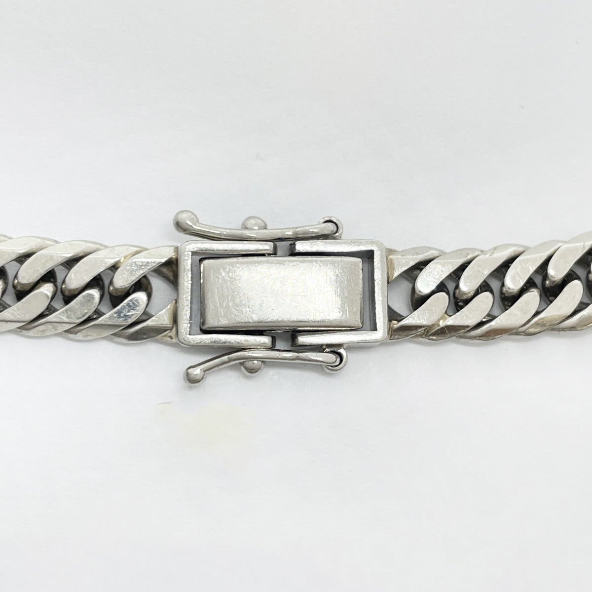 【5khf059】喜平 ブレスレット Pt900 プラチナ 6面 ダブル 19cm 32.2g キヘイ【中古】メンズ レディース ユニセックス