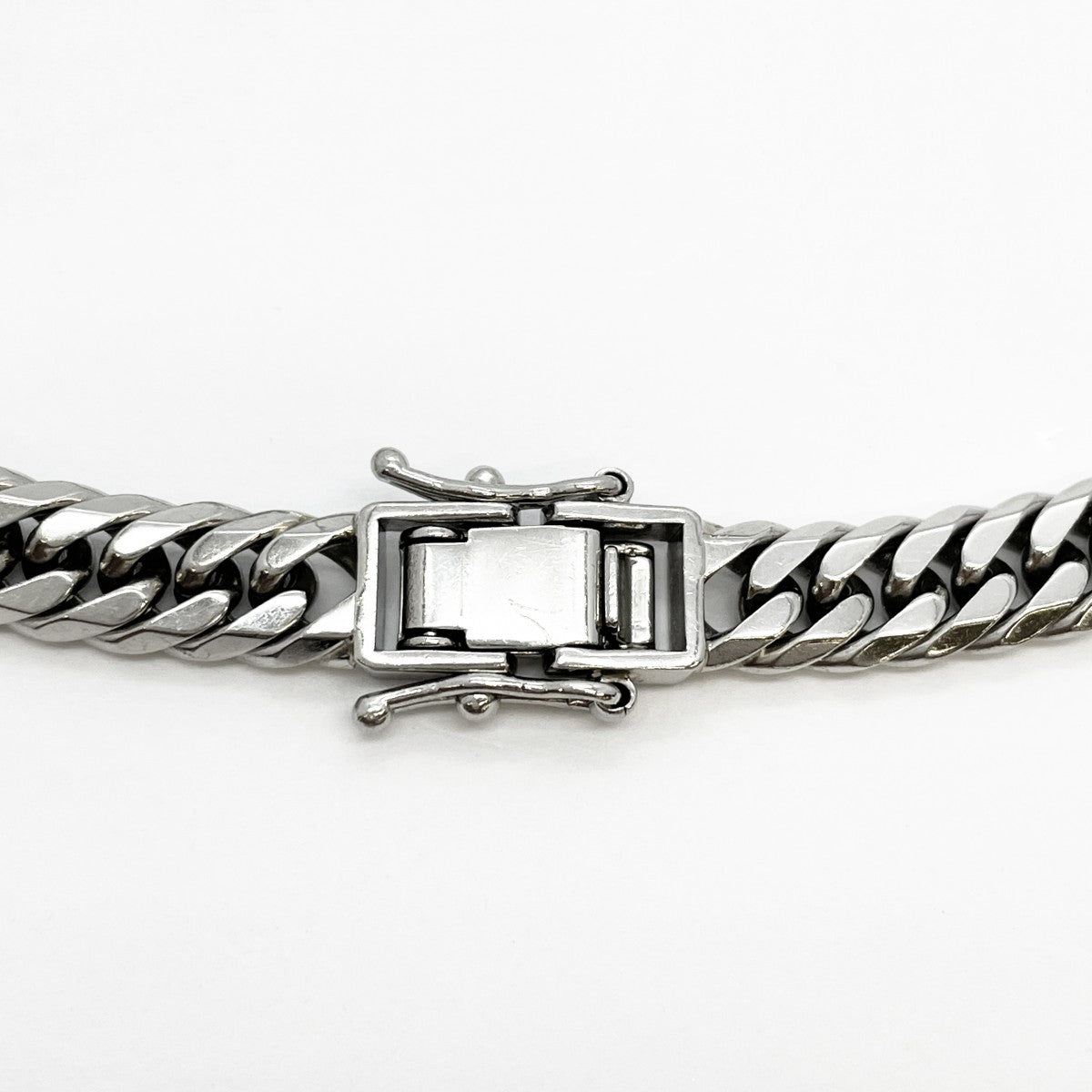 【5khf059】喜平 ブレスレット Pt900 プラチナ 6面 ダブル 19cm 32.2g キヘイ【中古】メンズ レディース ユニセックス