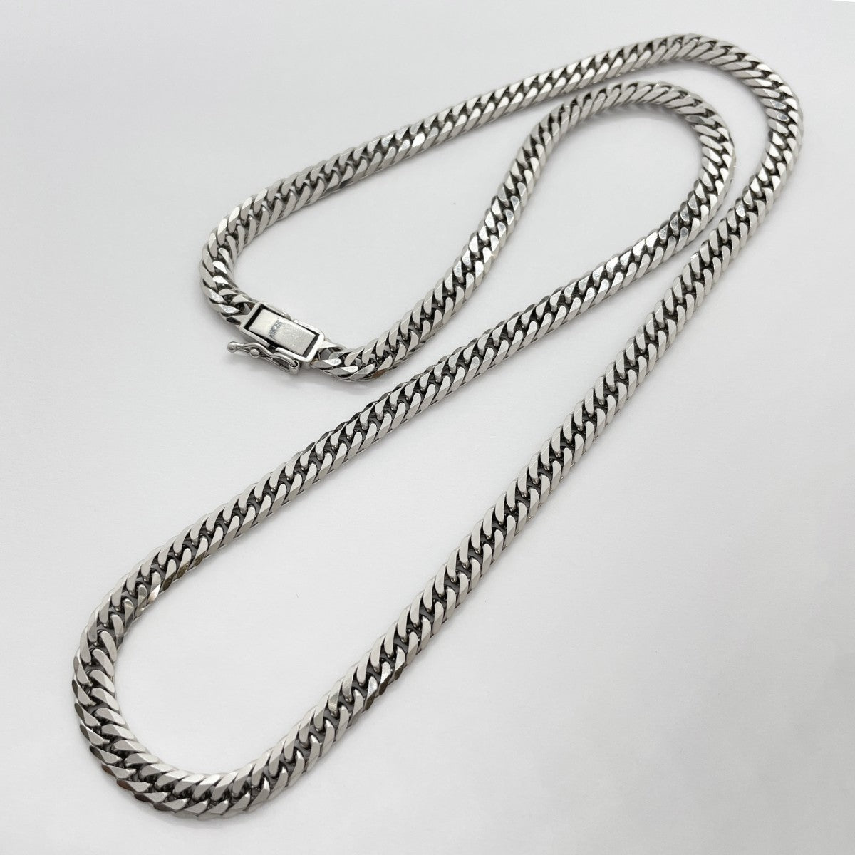 【5khf061】喜平 ネックレス Pt850 プラチナ 6面 ダブル 50.4cm 50.6g キヘイ【中古】メンズ レディース ユニセックス