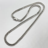 【5khf061】喜平 ネックレス Pt850 プラチナ 6面 ダブル 50.4cm 50.6g キヘイ【中古】メンズ レディース ユニセックス