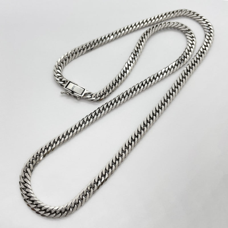 【5khf061】喜平 ネックレス Pt850 プラチナ 6面 ダブル 50.4cm 50.6g キヘイ【中古】メンズ レディース ユニセックス