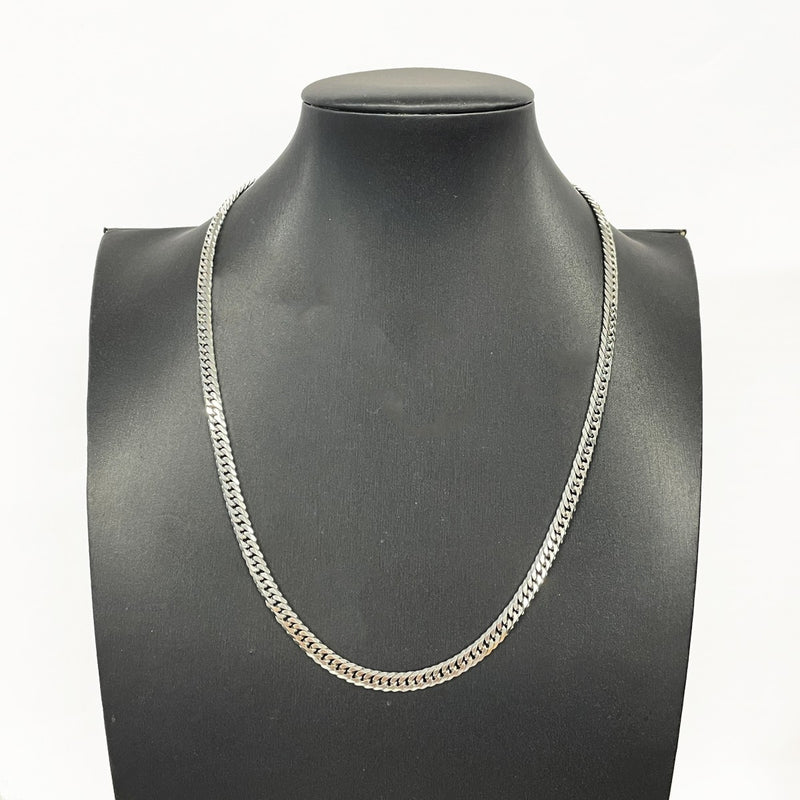 【5khf061】喜平 ネックレス Pt850 プラチナ 6面 ダブル 50.4cm 50.6g キヘイ【中古】メンズ レディース ユニセックス
