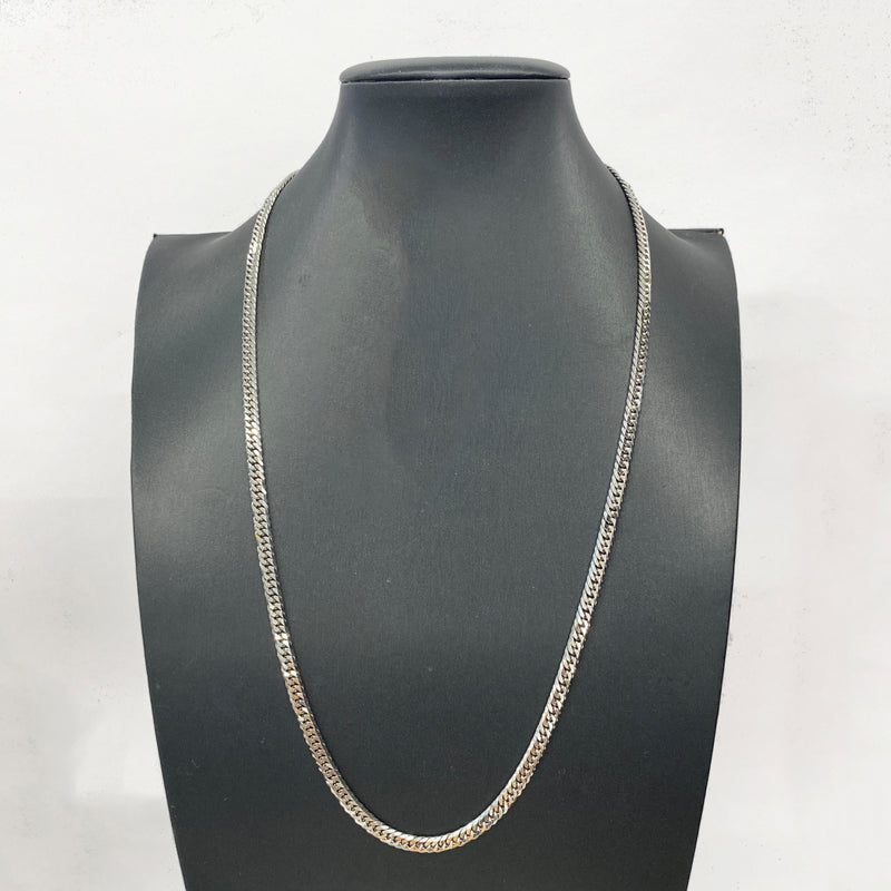 【5khf076】喜平 ネックレス Pt850 プラチナ 6面 ダブル 60.5cm 50.6g キヘイ【中古】メンズ レディース ユニセックス