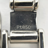 【5khg003】喜平 ブレスレット Pt850 プラチナ 6面 ダブル 17.5cm 26.2g キヘイ【中古】メンズ レディース ユニセックス