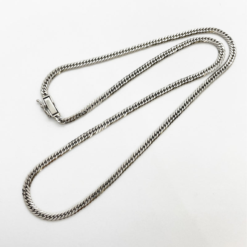 【5khg007】喜平 ネックレス Pt850 プラチナ 6面 ダブル 50.3cm 20.5g キヘイ【中古】メンズ レディース ユニセックス