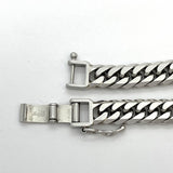 【5khg011】喜平 ブレスレット Pt850 プラチナ 6面 ダブル 20.4cm 30.3g キヘイ【中古】メンズ レディース ユニセックス