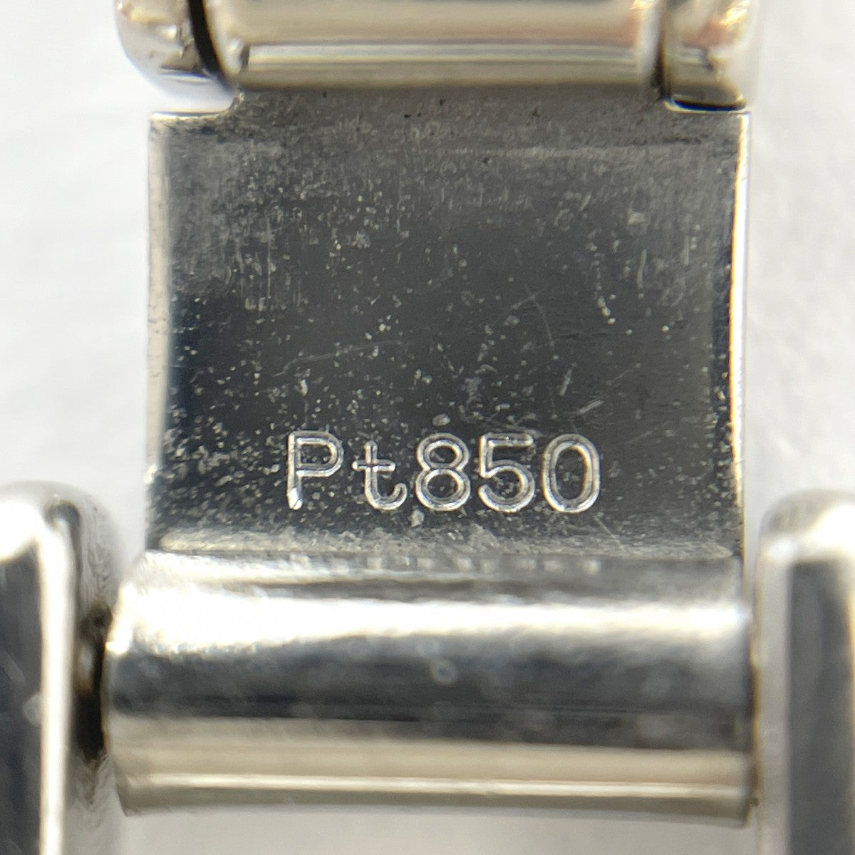 【5khg011】喜平 ブレスレット Pt850 プラチナ 6面 ダブル 20.4cm 30.3g キヘイ【中古】メンズ レディース ユニセックス