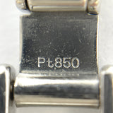 【5khg011】喜平 ブレスレット Pt850 プラチナ 6面 ダブル 20.4cm 30.3g キヘイ【中古】メンズ レディース ユニセックス