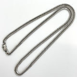 【5khg023】喜平 ネックレス Pt900 プラチナ 8面 トリプル 52.2cm 30.3g キヘイ【中古】メンズ レディース ユニセックス