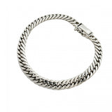 【5khg070】喜平 ブレスレット Pt900 プラチナ 6面 ダブル 18.6cm 30.3g キヘイ【中古】メンズ レディース ユニセックス