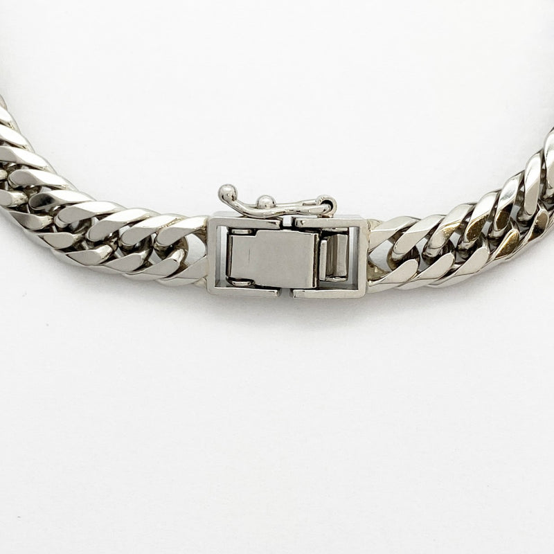 【5khg070】喜平 ブレスレット Pt900 プラチナ 6面 ダブル 18.6cm 30.3g キヘイ【中古】メンズ レディース ユニセックス