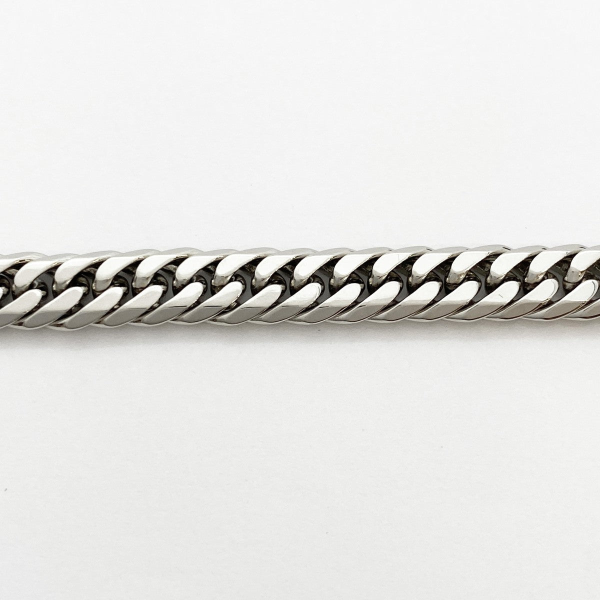 【5khg070】喜平 ブレスレット Pt900 プラチナ 6面 ダブル 18.6cm 30.3g キヘイ【中古】メンズ レディース ユニセックス