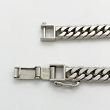 【5khg070】喜平 ブレスレット Pt900 プラチナ 6面 ダブル 18.6cm 30.3g キヘイ【中古】メンズ レディース ユニセックス