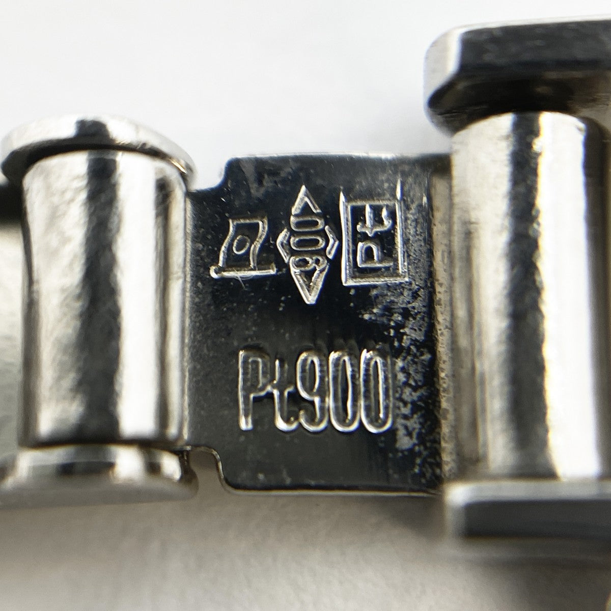 【5khg070】喜平 ブレスレット Pt900 プラチナ 6面 ダブル 18.6cm 30.3g キヘイ【中古】メンズ レディース ユニセックス