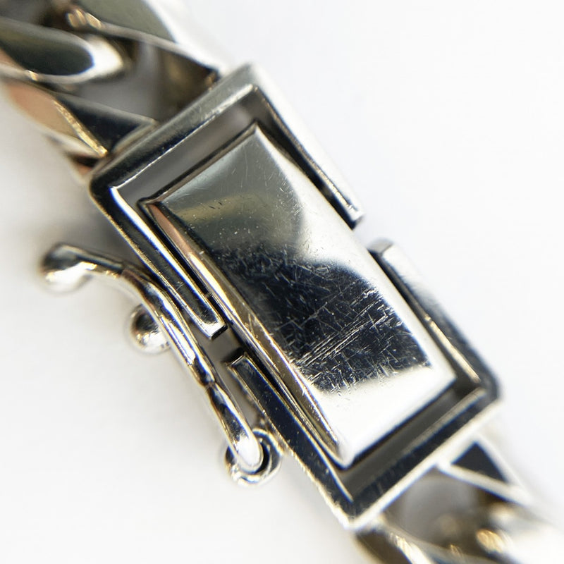 【5khg070】喜平 ブレスレット Pt900 プラチナ 6面 ダブル 18.6cm 30.3g キヘイ【中古】メンズ レディース ユニセックス