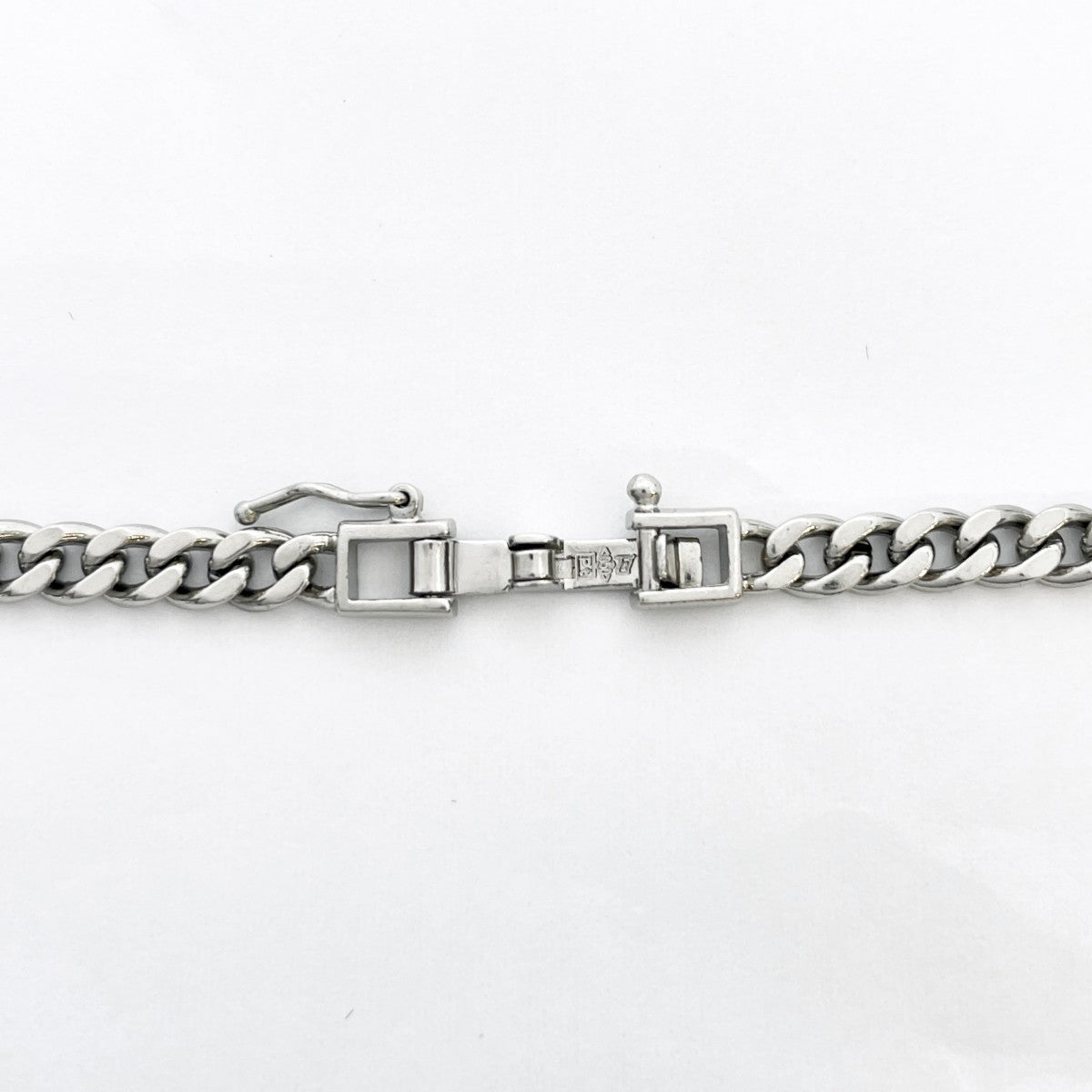5khg076】喜平 ネックレス Pt850 プラチナ 2面 シングル 50.5cm