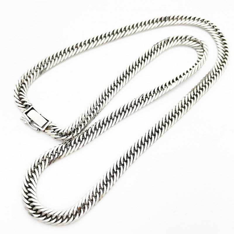 【5khh030】喜平 ネックレス Pt900 プラチナ 8面 トリプル 46cm 45.6g キヘイ【中古】メンズ レディース ユニセックス