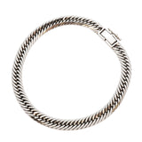 【5khi051】喜平 ブレスレット Pt900 プラチナ 8面 トリプル 18.7cm 20.6g キヘイ【中古】メンズ レディース ユニセックス