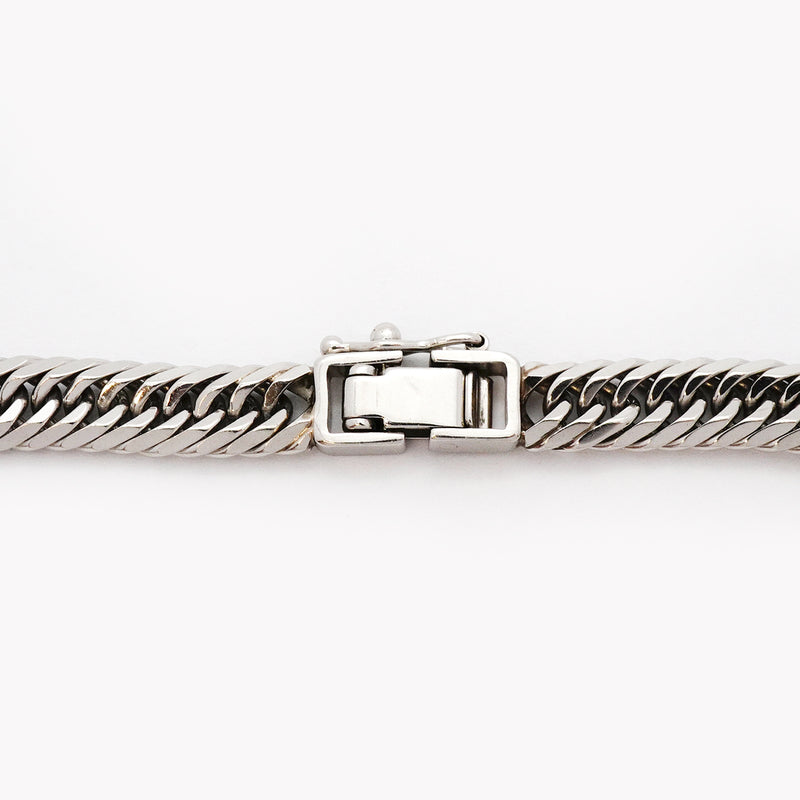 【5khi051】喜平 ブレスレット Pt900 プラチナ 8面 トリプル 18.7cm 20.6g キヘイ【中古】メンズ レディース ユニセックス