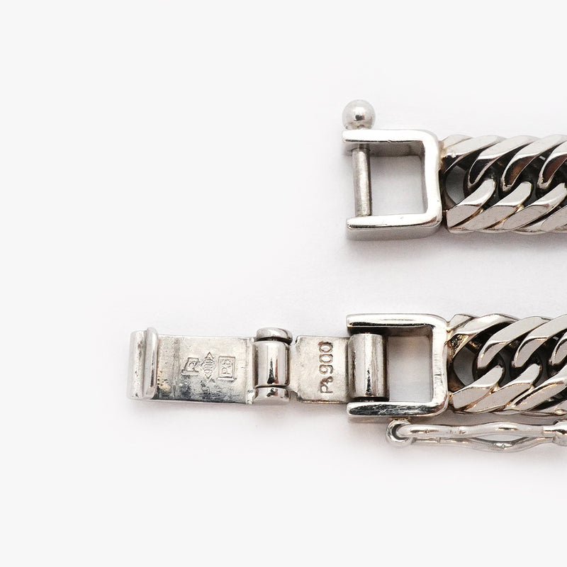 【5khi051】喜平 ブレスレット Pt900 プラチナ 8面 トリプル 18.7cm 20.6g キヘイ【中古】メンズ レディース ユニセックス