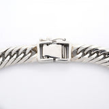 【5khi074】喜平 ブレスレット Pt900 プラチナ 8面 トリプル 18.5cm 31.4g キヘイ【中古】メンズ レディース ユニセックス