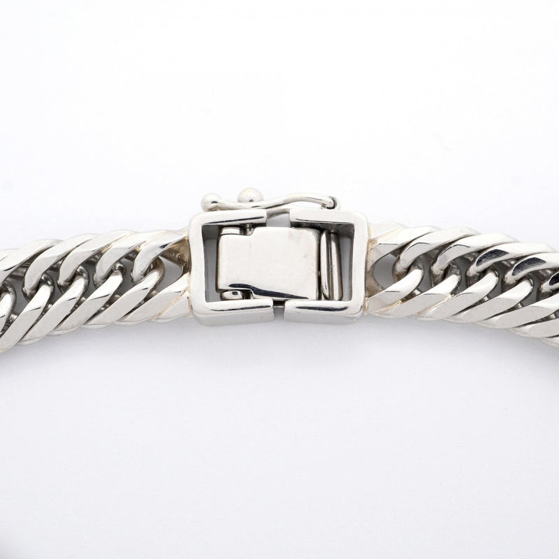 【5khi074】喜平 ブレスレット Pt900 プラチナ 8面 トリプル 18.5cm 31.4g キヘイ【中古】メンズ レディース ユニセックス