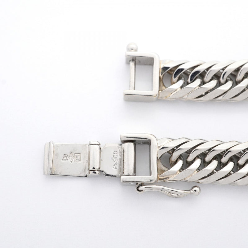 【5khi074】喜平 ブレスレット Pt900 プラチナ 8面 トリプル 18.5cm 31.4g キヘイ【中古】メンズ レディース ユニセックス