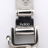 【5khi074】喜平 ブレスレット Pt900 プラチナ 8面 トリプル 18.5cm 31.4g キヘイ【中古】メンズ レディース ユニセックス