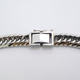 【5khi075】喜平 ブレスレット Pt900 プラチナ 8面 トリプル 20.6cm 30.5g キヘイ【中古】メンズ レディース ユニセックス