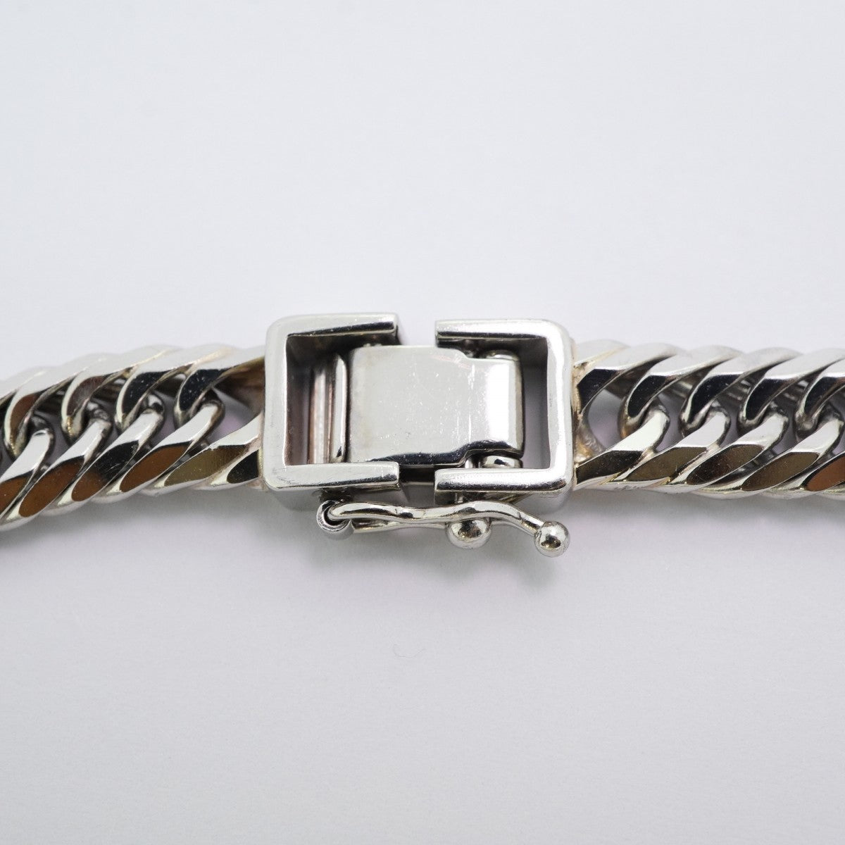 【5khi075】喜平 ブレスレット Pt900 プラチナ 8面 トリプル 20.6cm 30.5g キヘイ【中古】メンズ レディース ユニセックス