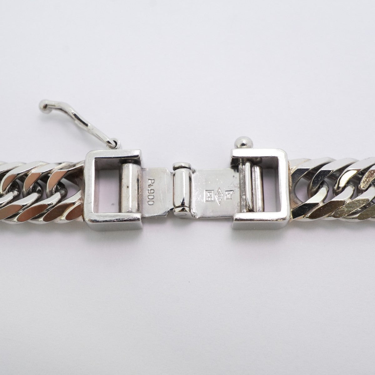 【5khi075】喜平 ブレスレット Pt900 プラチナ 8面 トリプル 20.6cm 30.5g キヘイ【中古】メンズ レディース ユニセックス