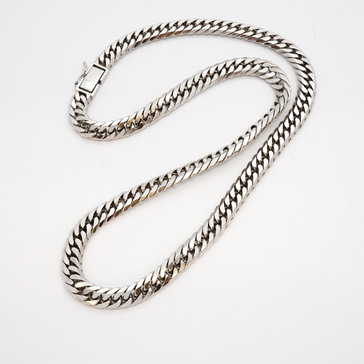 【5khm026】喜平 ネックレス Pt900 プラチナ 6面 ダブル 51cm 125.4g キヘイ【中古】メンズ レディース ユニセックス