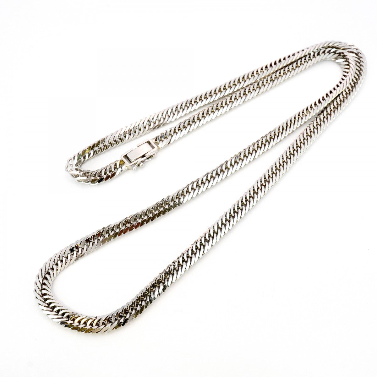 【5khm043】喜平 ネックレス Pt900 プラチナ 8面 トリプル 55.4cm 55.7g キヘイ【中古】メンズ レディース ユニセックス