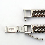 【5khm044】喜平 ブレスレット Pt900 プラチナ 8面 トリプル 20.5cm 20.8g キヘイ【中古】メンズ レディース ユニセックス