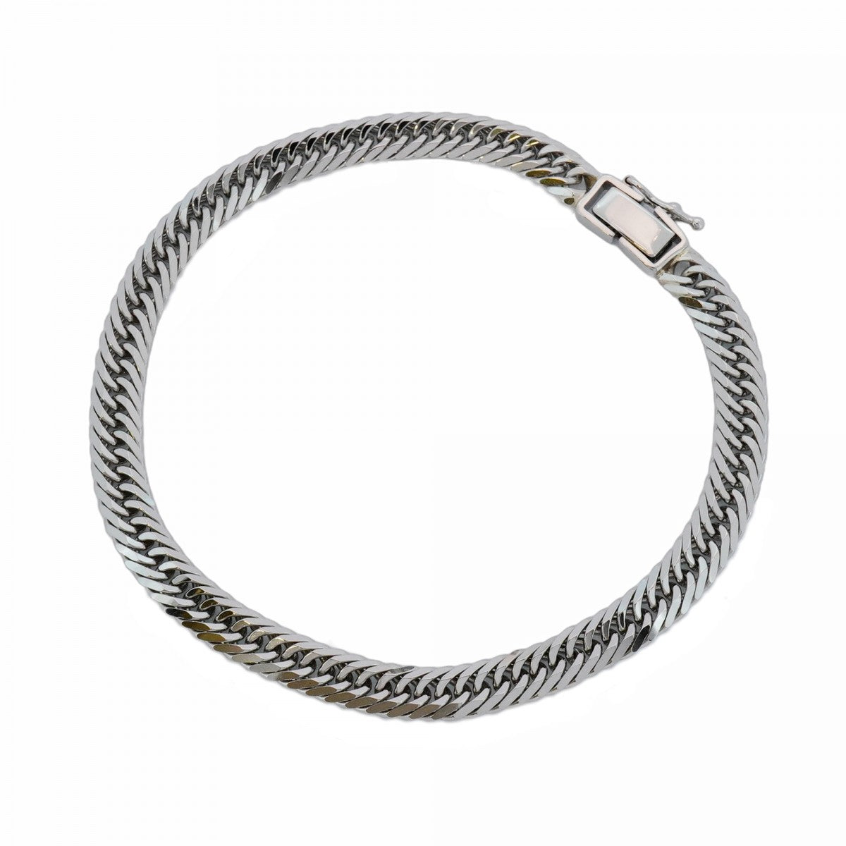 【5khm044】喜平 ブレスレット Pt900 プラチナ 8面 トリプル 20.5cm 20.8g キヘイ【中古】メンズ レディース ユニセックス